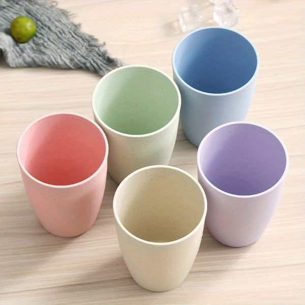 2pcs Wheat Straw Unbreakable Cups (12oz)