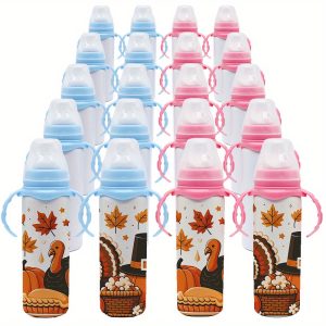 20pcs 8oz silicone sucking straw water cup