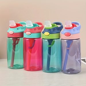 1pc 480ML F16oz Leak Proof Water Bottle With Straw